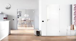 Alle Designs der JETTE Kollektion sind als komplette Designlinie für Glas- und Holztüren erhältlich.